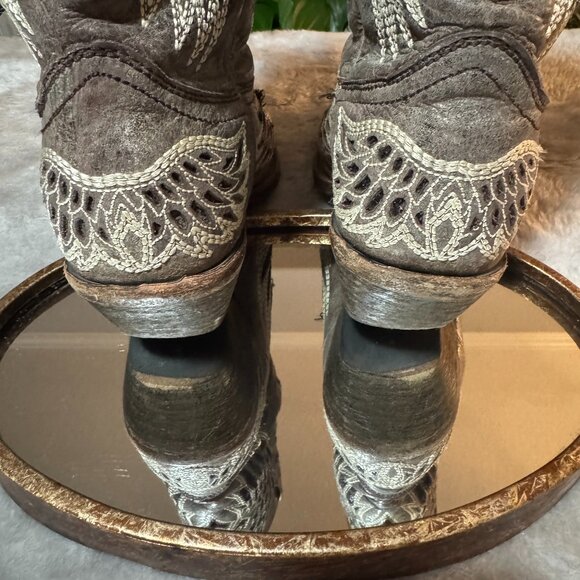 Corral Women's Cowgirl Boots, Wing and Cross Design Size 6.5M - Picture 5 of 10